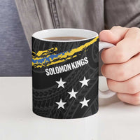 Kings Solomon Islands Football Custom Ceramic Mug Come On Solomons Polynesian Grunge Style