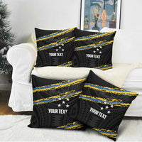 Kings Solomon Islands Football Custom Pillow Cover Come On Solomons Polynesian Grunge Style