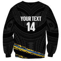 Kings Solomon Islands Football Custom Sweatshirt Come On Solomons Polynesian Grunge Style LT14 - Polynesian Pride