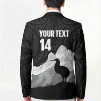 New Zealand South Island Football Custom Blazer Aoraki Mount Cook With Kiwi Maori Pattern