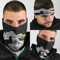 New Zealand South Island Football Custom Neck Gaiter Aoraki Mount Cook With Kiwi Maori Pattern