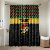Vanuatu Football Custom Bathroom Set Go Chiefs Basket-weave Pattern