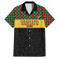 Vanuatu Football Custom Family Matching Tank Maxi Dress and Hawaiian Shirt Go Chiefs Basket-weave Pattern