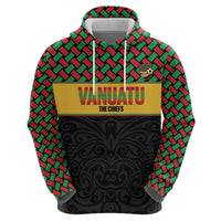 Vanuatu Football Custom Hoodie Go Chiefs Basket-weave Pattern