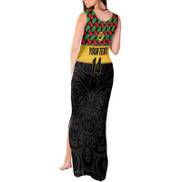Vanuatu Football Custom Tank Maxi Dress Go Chiefs Basket-weave Pattern