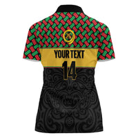 Vanuatu Football Custom Women Polo Shirt Go Chiefs Basket-weave Pattern