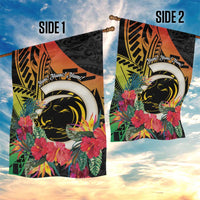 Vanuatu Boar Tusk Yumi Yumi Yumi Garden Flag Independens Dei Long God Yumi Stanap