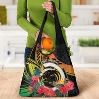 Vanuatu Boar Tusk Yumi Yumi Yumi Grocery Bag Independens Dei Long God Yumi Stanap