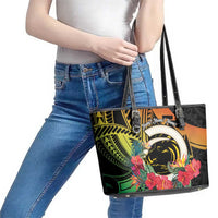 Vanuatu Boar Tusk Yumi Yumi Yumi Leather Tote Bag Independens Dei Long God Yumi Stanap