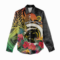 Vanuatu Boar Tusk Yumi Yumi Yumi Women Casual Shirt Independens Dei Long God Yumi Stanap