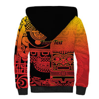 Personalised Ia Ora Na Marquesas Islands Sherpa Hoodie Mata Tiki Marquesan Tattoo LT14 - Polynesian Pride