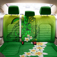 Kia Orana Cook Islands Back Car Seat Cover Kuki Airani Tattoo Pattern With Sea Turtle LT14 - Polynesian Pride