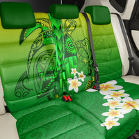 Kia Orana Cook Islands Back Car Seat Cover Kuki Airani Tattoo Pattern With Sea Turtle LT14 - Polynesian Pride