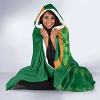 St Patrick's Day Hawaii Hooded Blanket Hauoli Maoli Funny Shaka Leprechaun