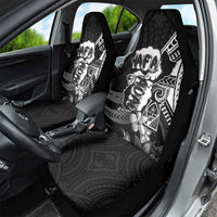 Hafa Adai Guam Discovery Day Car Seat Cover Chamorro Latte Stone Hand Black Version