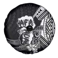Hafa Adai Guam Discovery Day Spare Tire Cover Chamorro Latte Stone Hand Black Version LT14 - Polynesian Pride