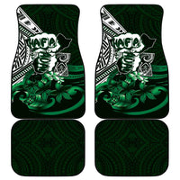 Hafa Adai Guam Discovery Day Car Mats Chamorro Latte Stone Hand Green Version