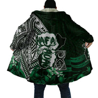 Hafa Adai Guam Discovery Day Cloak Chamorro Latte Stone Hand Green Version