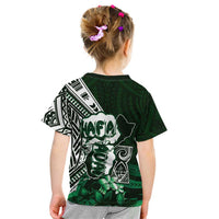 Hafa Adai Guam Discovery Day Kid T Shirt Chamorro Latte Stone Hand Green Version LT14 - Polynesian Pride
