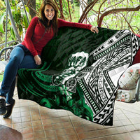 Hafa Adai Guam Discovery Day Quilt Chamorro Latte Stone Hand Green Version