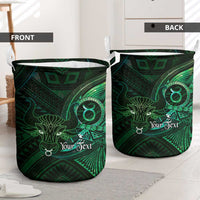 Personalised Polynesia Zodiac Taurus Laundry Basket Galaxy Polynesian Pattern Chest Tattoo Style LT14 - Polynesian Pride