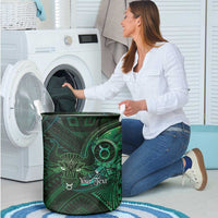 Personalised Polynesia Zodiac Taurus Laundry Basket Galaxy Polynesian Pattern Chest Tattoo Style LT14 - Polynesian Pride