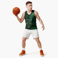 Personalised Polynesia Zodiac Taurus Basketball Jersey Galaxy Polynesian Pattern Chest Tattoo Style LT14 - Polynesian Pride