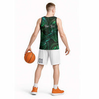 Personalised Polynesia Zodiac Taurus Basketball Jersey Galaxy Polynesian Pattern Chest Tattoo Style LT14 - Polynesian Pride