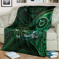 Personalised Polynesia Zodiac Taurus Blanket Galaxy Polynesian Pattern Chest Tattoo Style LT14 - Polynesian Pride