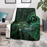 Personalised Polynesia Zodiac Taurus Blanket Galaxy Polynesian Pattern Chest Tattoo Style LT14 - Polynesian Pride