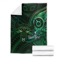 Personalised Polynesia Zodiac Taurus Blanket Galaxy Polynesian Pattern Chest Tattoo Style LT14 - Polynesian Pride
