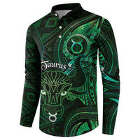 Personalised Polynesia Zodiac Taurus Button Sweatshirt Galaxy Polynesian Pattern Chest Tattoo Style LT14 - Polynesian Pride