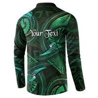 Personalised Polynesia Zodiac Taurus Button Sweatshirt Galaxy Polynesian Pattern Chest Tattoo Style LT14 - Polynesian Pride