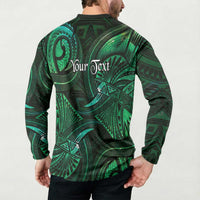 Personalised Polynesia Zodiac Taurus Button Sweatshirt Galaxy Polynesian Pattern Chest Tattoo Style LT14 - Polynesian Pride