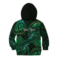 Personalised Polynesia Zodiac Taurus Kid Hoodie Galaxy Polynesian Pattern Chest Tattoo Style LT14 - Polynesian Pride