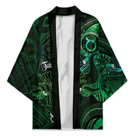 Personalised Polynesia Zodiac Taurus Kimono Galaxy Polynesian Pattern Chest Tattoo Style LT14 Unisex Green - Polynesian Pride