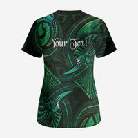 Personalised Polynesia Zodiac Taurus Scrub Top Galaxy Polynesian Pattern Chest Tattoo Style LT14 - Polynesian Pride