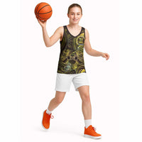 Personalised Polynesia Zodiac Gemini Basketball Jersey Galaxy Polynesian Pattern Chest Tattoo Style LT14 - Polynesian Pride