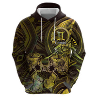 Personalised Polynesia Zodiac Gemini Hoodie Galaxy Polynesian Pattern Chest Tattoo Style LT14 - Polynesian Pride