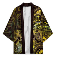 Personalised Polynesia Zodiac Gemini Kimono Galaxy Polynesian Pattern Chest Tattoo Style LT14 Unisex Yellow - Polynesian Pride