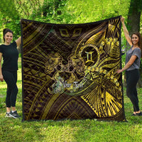 Personalised Polynesia Zodiac Gemini Quilt Galaxy Polynesian Pattern Chest Tattoo Style LT14 - Polynesian Pride