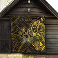 Personalised Polynesia Zodiac Gemini Quilt Galaxy Polynesian Pattern Chest Tattoo Style LT14 - Polynesian Pride