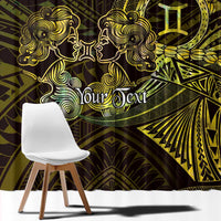 Personalised Polynesia Zodiac Gemini Window Curtain Galaxy Polynesian Pattern Chest Tattoo Style LT14 - Polynesian Pride