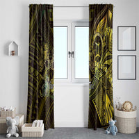 Personalised Polynesia Zodiac Gemini Window Curtain Galaxy Polynesian Pattern Chest Tattoo Style LT14 - Polynesian Pride