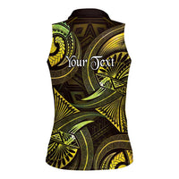 Personalised Polynesia Zodiac Gemini Women Sleeveless Polo Shirt Galaxy Polynesian Pattern Chest Tattoo Style LT14 - Polynesian Pride