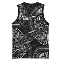 Personalised Polynesia Zodiac Cancer Basketball Jersey Galaxy Polynesian Pattern Chest Tattoo Style LT14 - Polynesian Pride