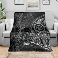 Personalised Polynesia Zodiac Cancer Blanket Galaxy Polynesian Pattern Chest Tattoo Style LT14 - Polynesian Pride