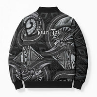 Personalised Polynesia Zodiac Cancer Bomber Puffer Jacket Galaxy Polynesian Pattern Chest Tattoo Style LT14 - Polynesian Pride