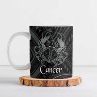 Personalised Polynesia Zodiac Cancer Ceramic Mug Galaxy Polynesian Pattern Chest Tattoo Style