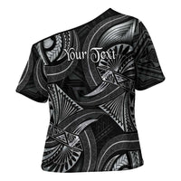 Personalised Polynesia Zodiac Cancer Cross Shoulder Shirt Galaxy Polynesian Pattern Chest Tattoo Style LT14 - Polynesian Pride